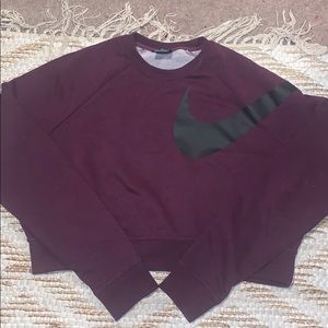 Calvin Klein maroon crop too